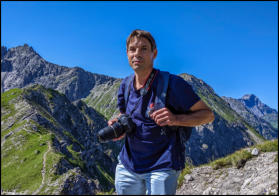 Beim Wandern an der Kanzelwand
